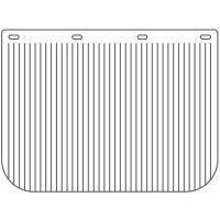 Anti Spray Ribbed Mudflap - 24" Wide x 18" High - Plain White